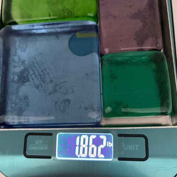 NWT Mosaic Puzzleweights Glass Paper Weights, by Design Ideas, Boxed - Picture 14 of 16